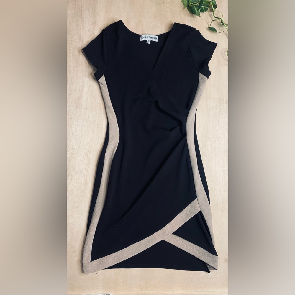 Tulip Hem Crossover Mini Dress
